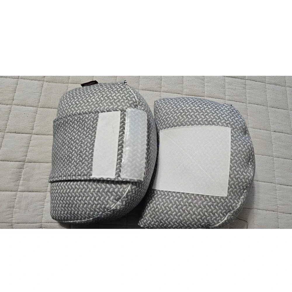 Momcozy Adjustable Pregnancy Pillow Gray H-Shaped Maternity Belly Back Support